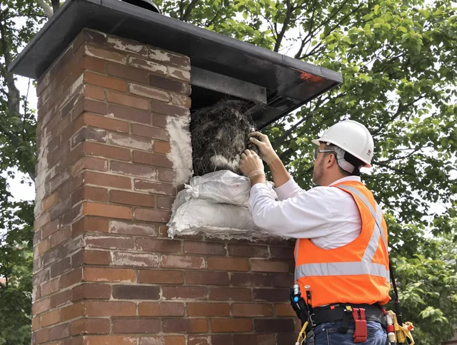 Humane removal of debris and animals by Rowland Heights Chimney Sweep in Rowland Heights, CA