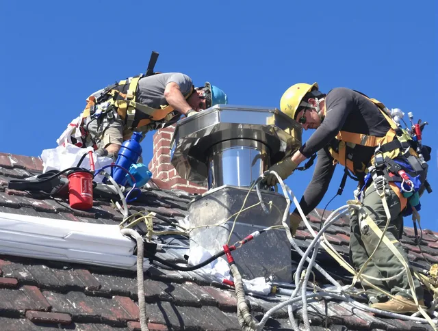 Protective chimney cap installed by Rowland Heights Chimney Sweep in Rowland Heights, CA