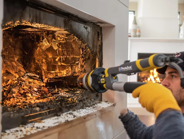 Professional chimney cleaning by Rowland Heights Chimney Sweep in Rowland Heights, CA