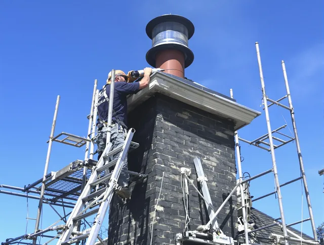 Sturdy chimney crown finished by Rowland Heights Chimney Sweep in Rowland Heights, CA
