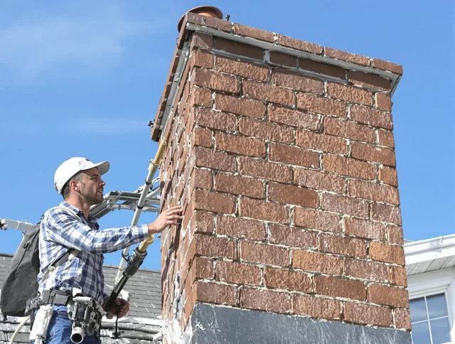 Brickwork for a chimney rebuild by Rowland Heights Chimney Sweep in Rowland Heights, CA