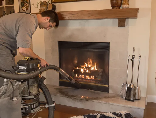 Routine fireplace upkeep by Rowland Heights Chimney Sweep in Rowland Heights, CA
