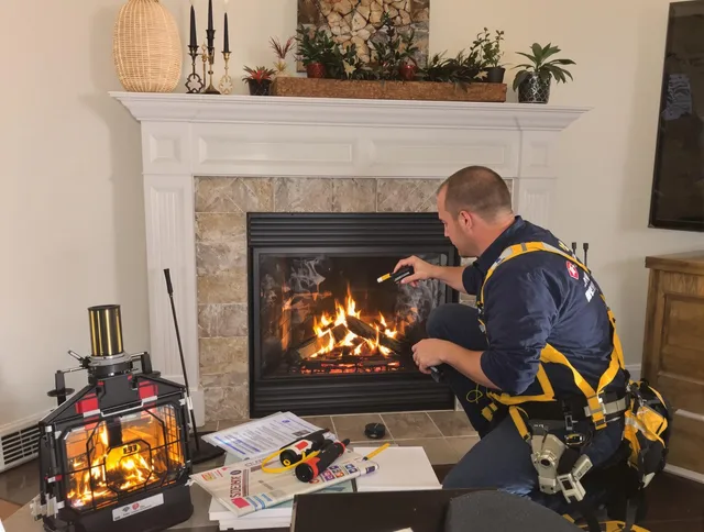 Safety-focused fireplace inspection by Rowland Heights Chimney Sweep in Rowland Heights, CA