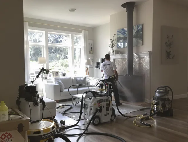Soot removal service by Rowland Heights Chimney Sweep for a fireplace in Rowland Heights, CA